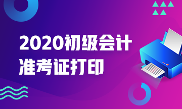 你知道辽宁2020年会计初级准考证打印时间嘛？